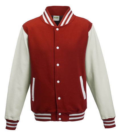 Varsity Jacket - Rød/Hvit